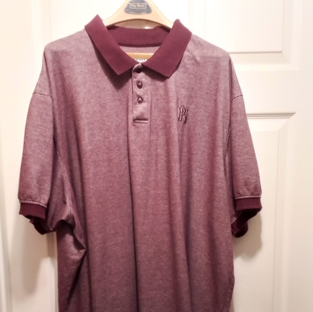 Parish Nation Polo Men Big & Tall Men Wine Color Size 6XL  Pre-Lo…